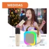 Micrófonos x2 Inalámbricos Con Parlante Bluetooth Karaoke Sd Portátil - Image 3
