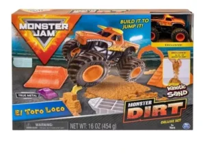 Monster Jam Dirt Pista - El Toro Loco + Kinetic Sand