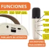 Micrófonos x2 Inalámbricos Con Parlante Bluetooth Karaoke Sd Portátil - Image 2