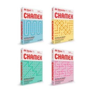 Resma De Papel A4 75grs Chamex X 500 Hojas Color