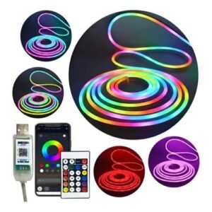 Tira Neón Rgb 5m USB + App Inteligente