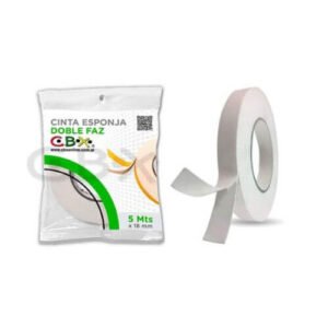 Cinta Esponja Doble Faz CBX 18mmx5mts