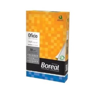 Resma De Papel Oficio 70grs Hojas Boreal X 500 Hojas Color Blanco