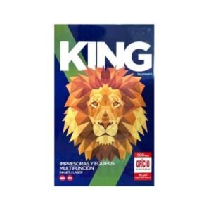 Resma De Papel Oficio 75grs Hojas King X 500 Hojas Color Blanco