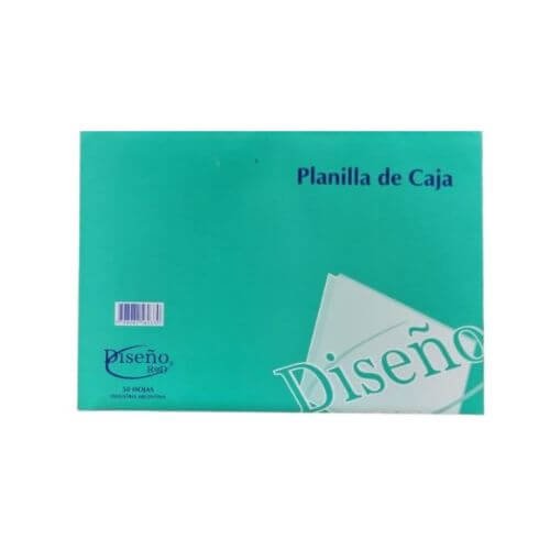 Talonario Diseño Planilla De Caja
