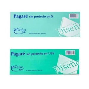 Talonario Diseño Pagare Peso/Uss