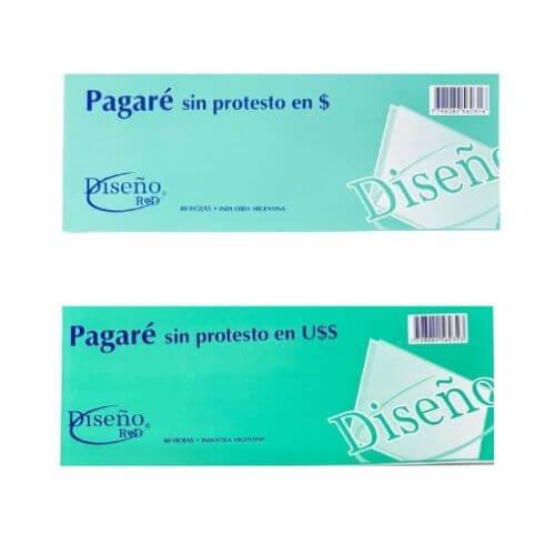 Talonario Diseño Pagare Peso/Uss