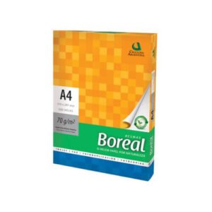 Resma De Papel A4 70grs Hojas Boreal X 500 Hojas Color Blanco