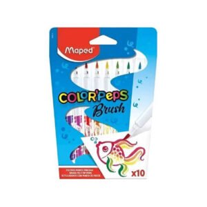 Marcadores Maped Colorpeps Brush Punta Pincel X10