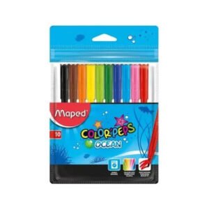 Fibras Maped Ocean Escolares Colores Pack X10