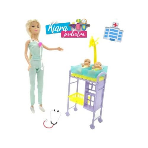 Muñeca Kiara Pediatra Con Bebes Poppi Doll - Image 2
