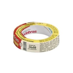 Cinta de Papel Adhesiva Enmascarar 24 mm x 50mts Adelbras