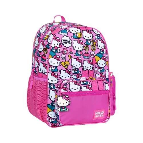 Mochila Escolar Espalda Hello Kitty 17"