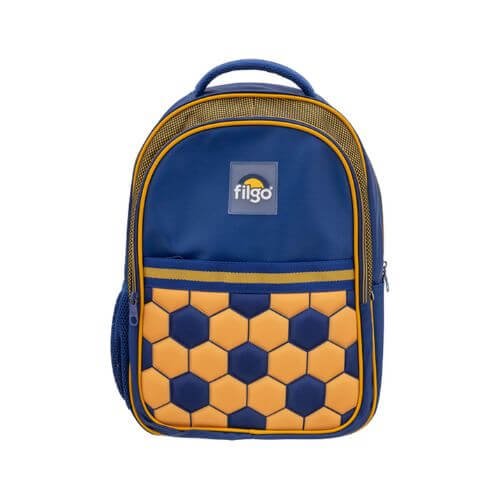 Mochila Escolar Espalda 18" Starpak Futbol Amarillo/azul Filgo