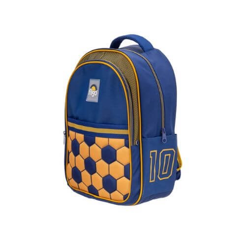 Mochila Escolar Espalda 18" Starpak Futbol Amarillo/azul Filgo - Image 2