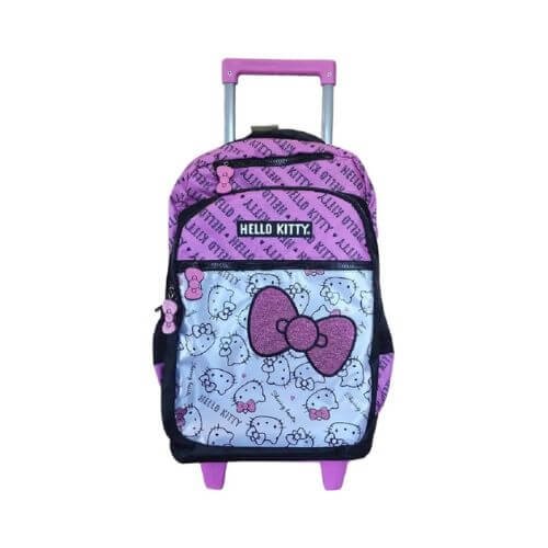 Mochila Escolar Carro Wabro Hello Kitty 18"